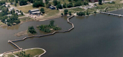 Picture: Birds-eye view of the Riverwalk.